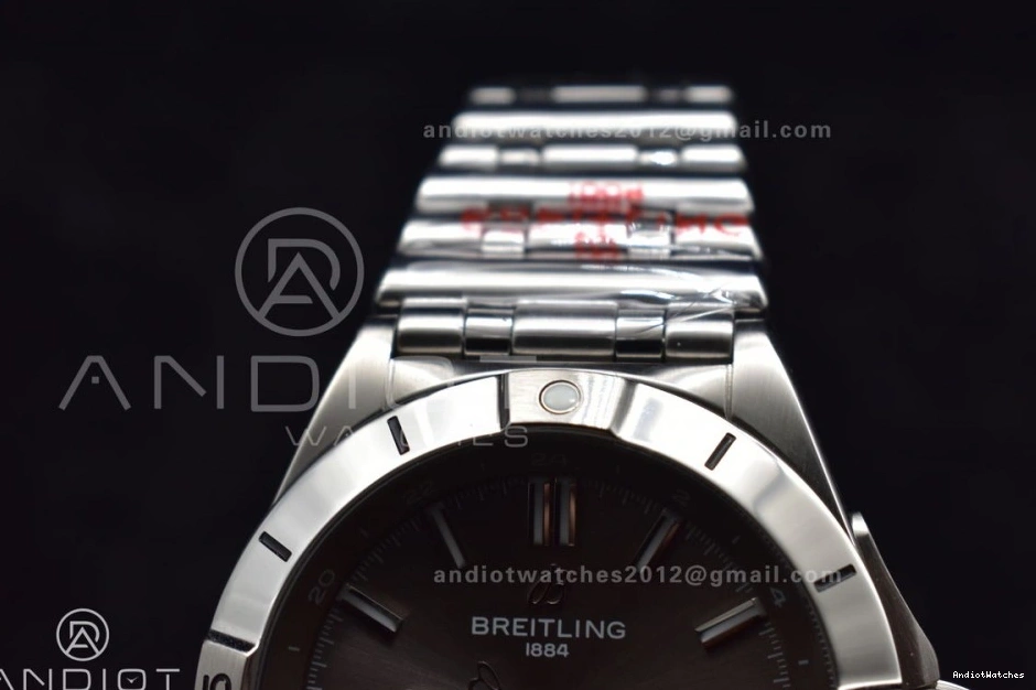SoftTouch Grey on GMT SS Chronomat Bracelet 529 40mm A Edition Breitling Best Automatic Dial 1:1 Factory BLS 0406